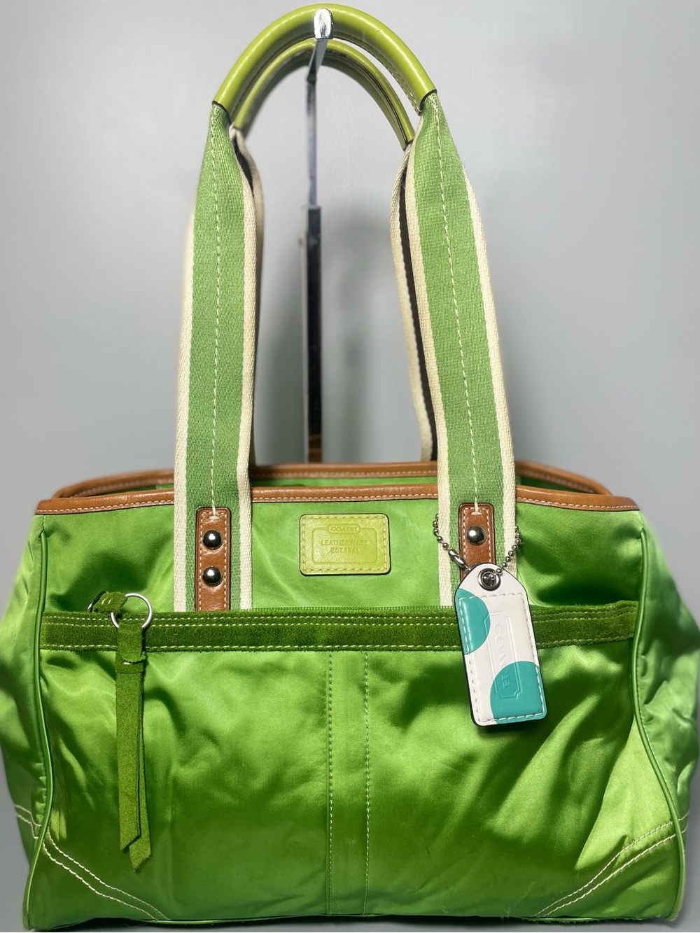 Vintage Coach Hampton Sateen Tote Bag
